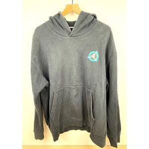 Air Jordan Flight Club Hoodie XL Black Graphic Print Pullover‎